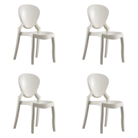 Pedrali Queen 650 Chair (set of 4) - BI White