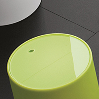 Pedrali Wow Storage Lid - Diameter 375 mm (fits WOW 480)/Lime Green/White