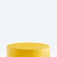 Pedrali Wow Storage Lid - Diameter 630mm (fits WOW 470)/Yellow/White