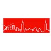 Progetti New York Skyline Wall Clock - red