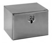 Matt stainless steel toolboxes with bright shiny lid & stainless steel locks V3615