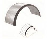 Zinc Plated Steel Mudguard with Rubber Edge TK5120