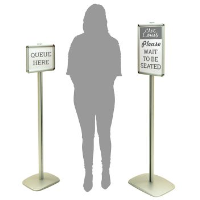 Upright sign stand or information stand