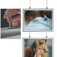 Suspended poster holders