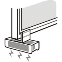 Slim Frame Magnet fastener 90 deg.