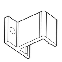 Wall fixing clip for Woodline and Aluminium profile frames