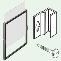 Wall clip for plastic Slim frames