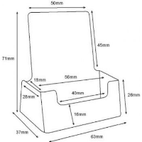 Portrait business card holders for table top