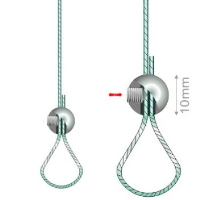 Wire rope loop clamp