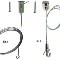 Hanging wire kits for snap frames