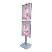 Tall poster stand for multiple A2 posters