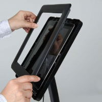 Curve free-standing iPad and tablet floor stand