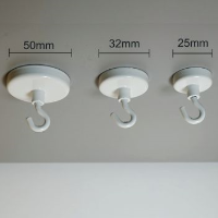 Magnetic ceiling hooks - round