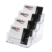 Tiered business card display holders