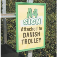 A4 Danish Trolley Sign holder