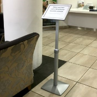 Adjustable high-quality sign stand A4 or A3