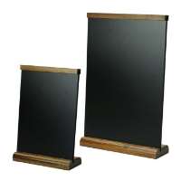 Angled table top chalkboard stand A5 or A4