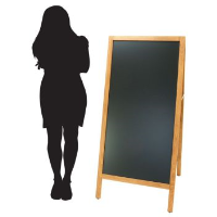 Tall Wooden A-Board 120cm Blackboard outdoor