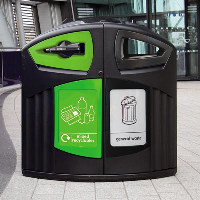 Nexus&#174; 200 General Waste / Mixed Recyclables Recycling Bin
