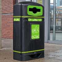 High Quality Streamline Jubilee&#8482; Mixed Recyclables Recycling Bin