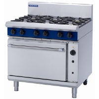 Blue Seal GE56D 6 Burner gas oven Range with Electric convection oven