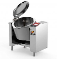 Firex Cucimix CBTG070 V1 - 70 ltr High temperature Gas tilting kettle with stirer and Touchscreen programmable controls