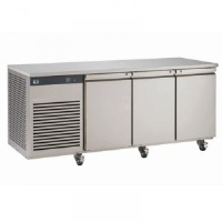 Foster EP1/3H 3 Door fridge counter - with castors