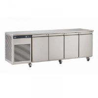 Foster EP1/4H 4 Door fridge counter - with castors