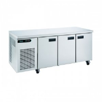 Foster XR3H 3 Door fridge counter - with castors