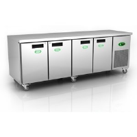 Genfrost GEN4100H 4 Door GN Chiller Counter - with castors