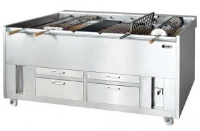 Grelhaco ROC1-032 Robata Charcoal chargrill with rotating spits