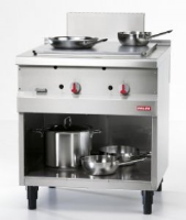 Palux 836 737 Gas solid top boiling table - 2 heat zones