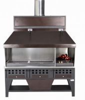 Peva BL160+ Charcoal chargrill with brazier and canopy