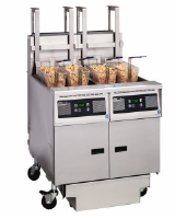 Pitco CE-SEH50/FD-FF twin tank electric fryer with filtration