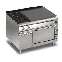 Baron Q90TPF/G1201SX  Heavy duty Gas solid top range with 2 open burners