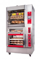 CB Chef Cooking Block 14100834 - Multi cookern 5 spit rotisserie, with Pizza oven & 5 tray convection oven