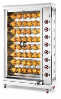 CB E48P-S8 - 8 spit Electric Chicken rotisserie