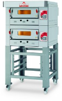 Italforni EGB-2 Heavy duty twin deck gas pizza oven
