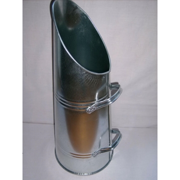 Galvanised Coal Hod 23" Ash Fire Log Holder Bucket