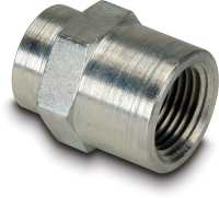 FZ1615, High Pressure Fitting, Reducing Connector, 10,000 psi Maximum Operating Pressure, Connection from 3/8" NPTF Female to 1/4" NPTF Female