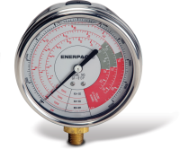 GF813P, Hydraulic Force and Pressure Gauge, Imperial Scale, for use with 20, 30, and 60 ton Cylinders