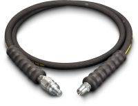 HA9206, 6 ft., Heavy-duty Rubber High Pressure Hydraulic Hose, .25 in. Internal Diameter