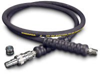 HA9206B, 6 ft., Heavy-duty Rubber High Pressure Hydraulic Hose, .25 in. Internal Diameter