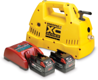XC1201MB, Cordless Hydraulic Pump, 3/2 Valve, 60 in3 Usable Oil, Batteries and Charger Included, 115V