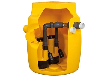 Dual V4 Sump Pump for Cellar Drainage