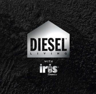 Diesel Living Hard Leather Grunge Concrete Tiles