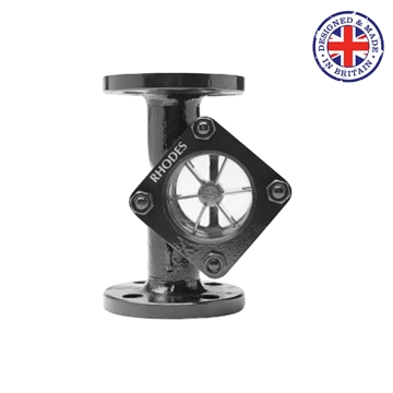 Rhodes 408 Sight Glass with Spinner - UK Manufactured