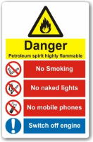 Danger Petroleum Spirit Sign