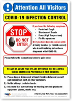 COVID-19 Infection Control Poster UPGRADE (3mm Polymer Panel)