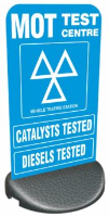 Forecourt/Pavement Sign - MOT, CATS, DIESELS TESTED